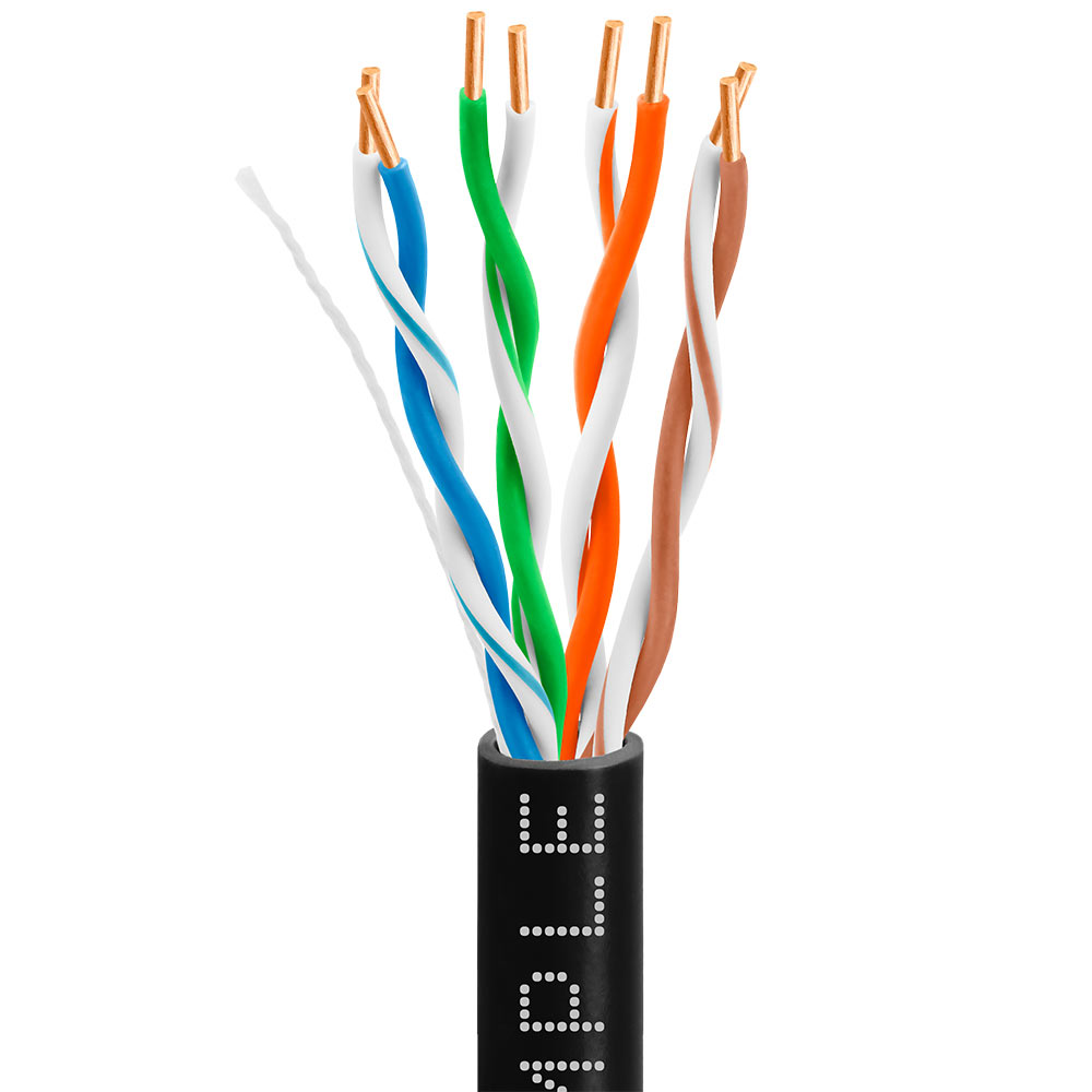 Câble ETHERNET CAT5e SUTP-ultra flexible NOIR - 100m