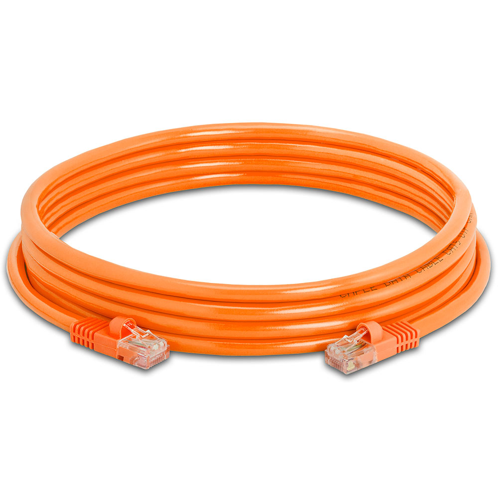 Cat 7 Ethernet Cable 5 ft - High-Speed Internet & Network LAN Patch Cable,  RJ45 Connectors - 5ft / Orange - Perfect for Gaming, Streaming, and More