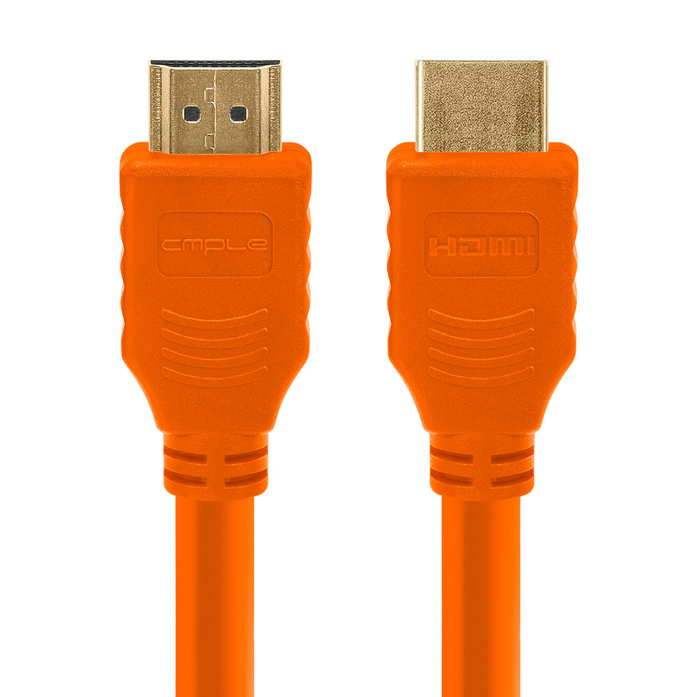 vrijdag Bekwaam prachtig HighSpeed 28 AWG HDMI Cable Cord with Ferrite Core - 10 feet Orange