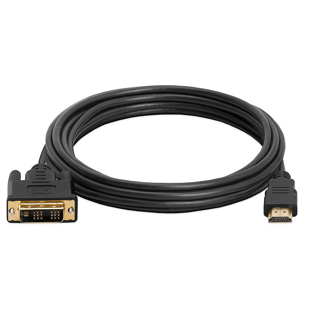 Land verdund scannen DVI-D Male to HDMI Male Cable Gold Digital HDTV - 15Feet