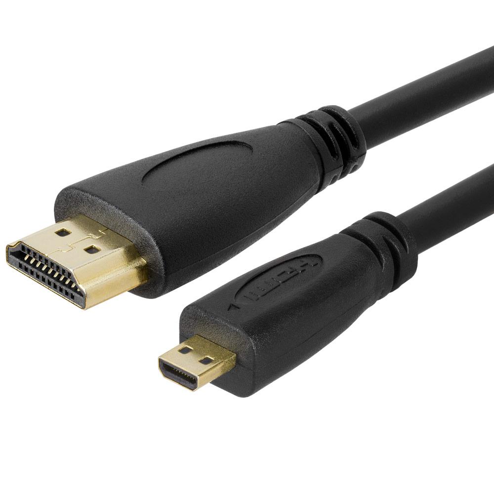 Kruik bijvoorbeeld Frank Worthley Micro HDMI to HDMI cable Gold Plated - 15 Feet