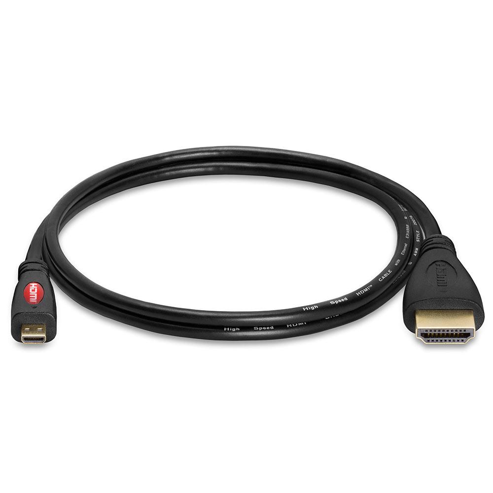 Laatste dikte Stof Micro HDMI to HDMI cable Gold Plated - 3 Feet