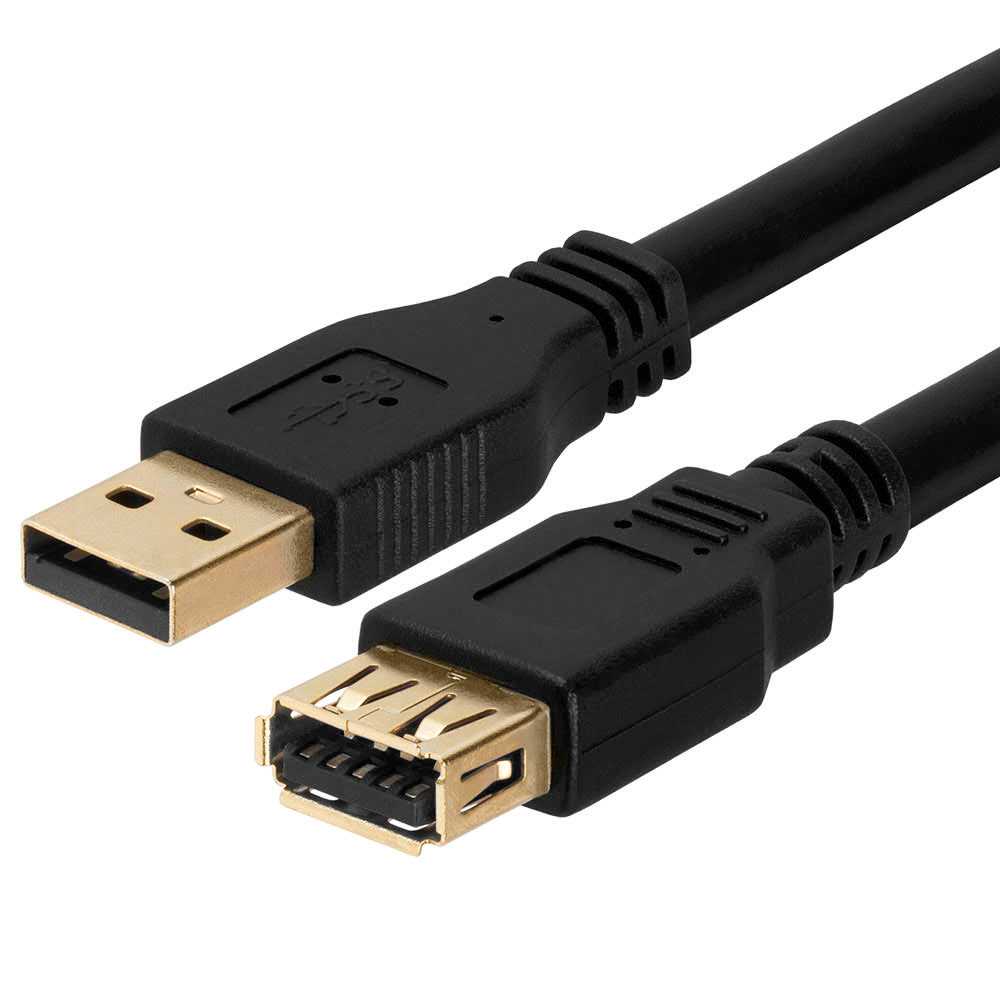 USB A Male to A Female extension cable - 10Feet