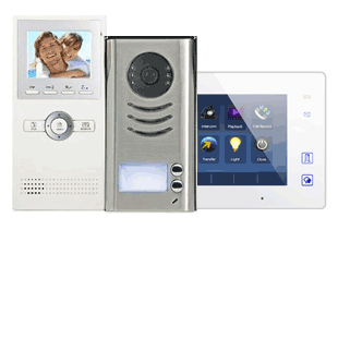Intercom System for Home | 1 Apartment 170° Video DoorBell WiFi | 2  Monitors 7, Door Release - DX4721M/ID