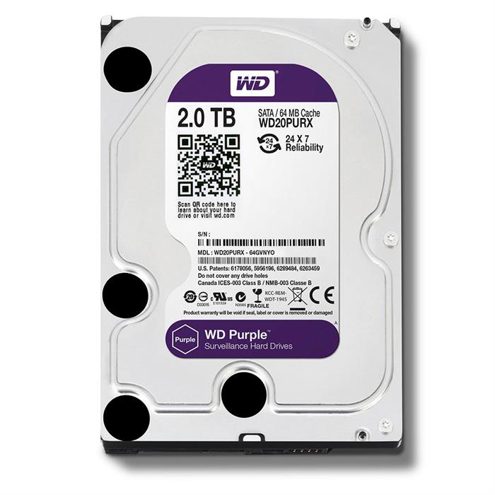 WD Purple WD10PURX 1TB Surveillance 3.5" Hard Drive